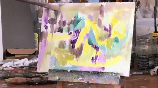 Original Abstract Painting using technology creativity